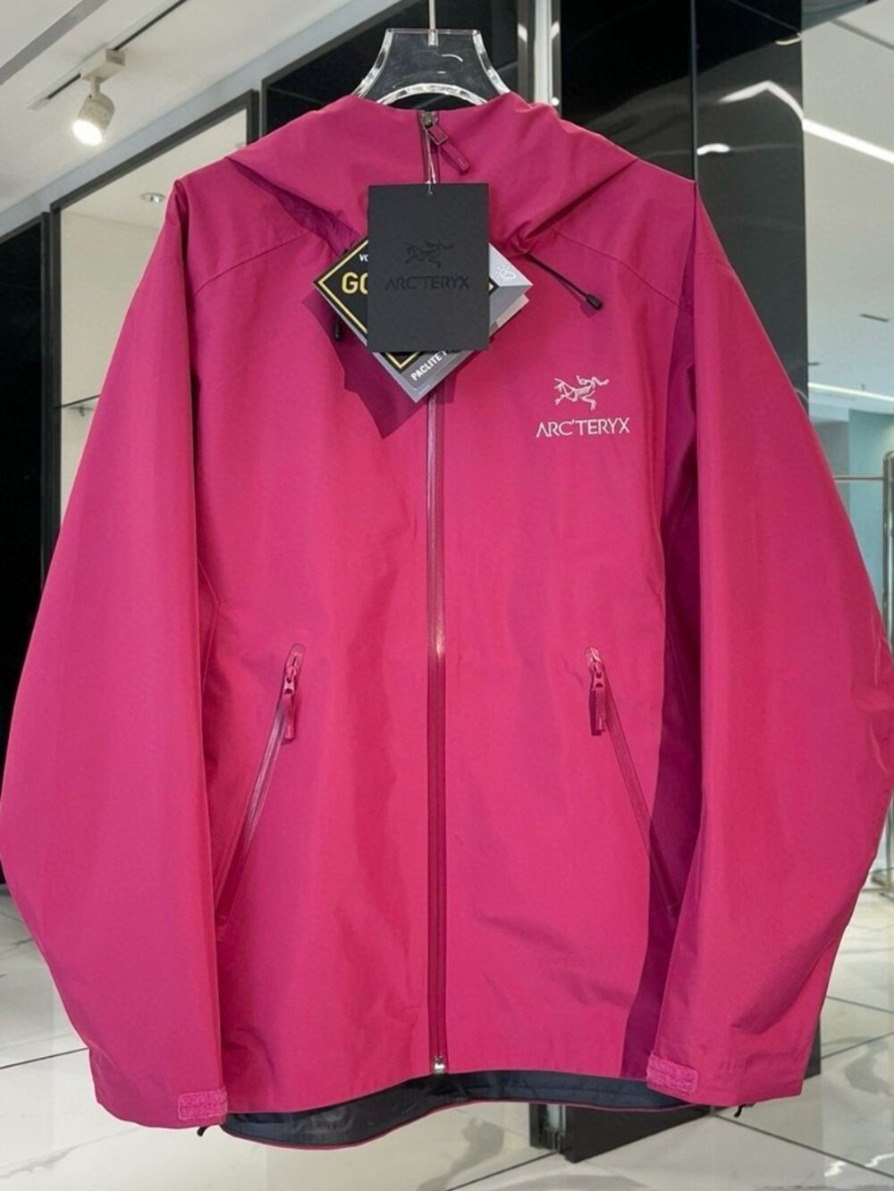 Women's Lightweight Arcteryx Ski Jacket Solid Color Casual Sports Waterproof S